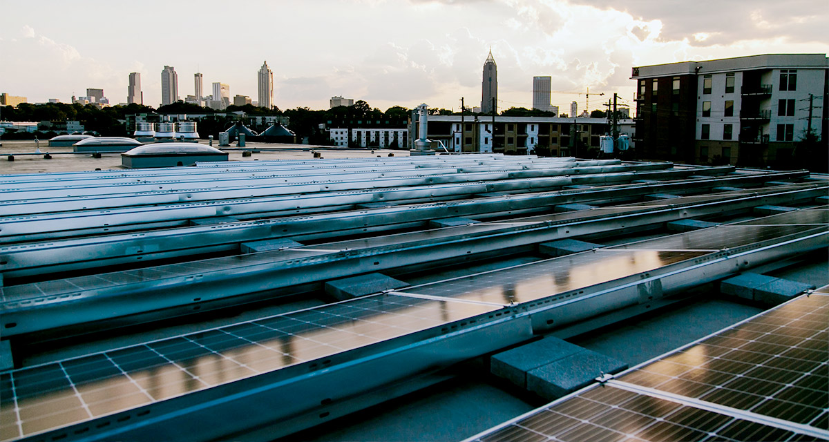 roof mounted commercial solar atlanta