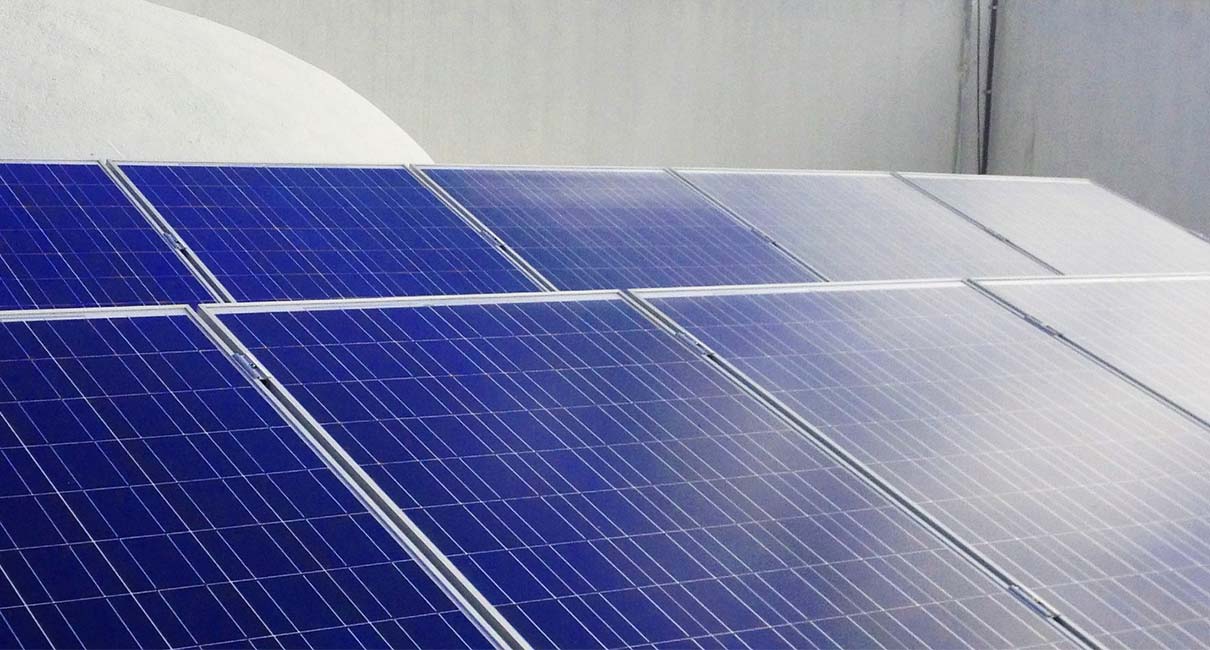 Solar panels detail